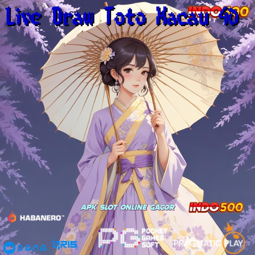 Live Draw Toto Macau 4d